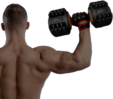 Grit Elite 55 Pound Adjustable Dumbbell Shoulder Press