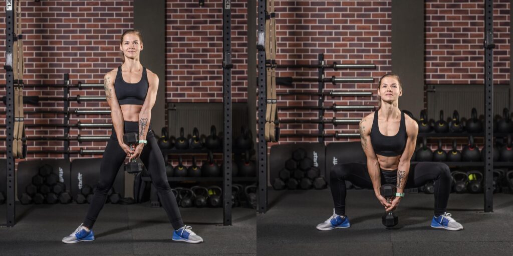 Dumbbell Exercises: Sumo Dumbbell Squats