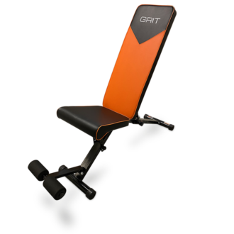 Orange Adjustable Workout Bench Grit Elite Gear Product Photo